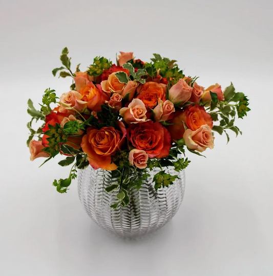 Peach Divine Rose Vase
